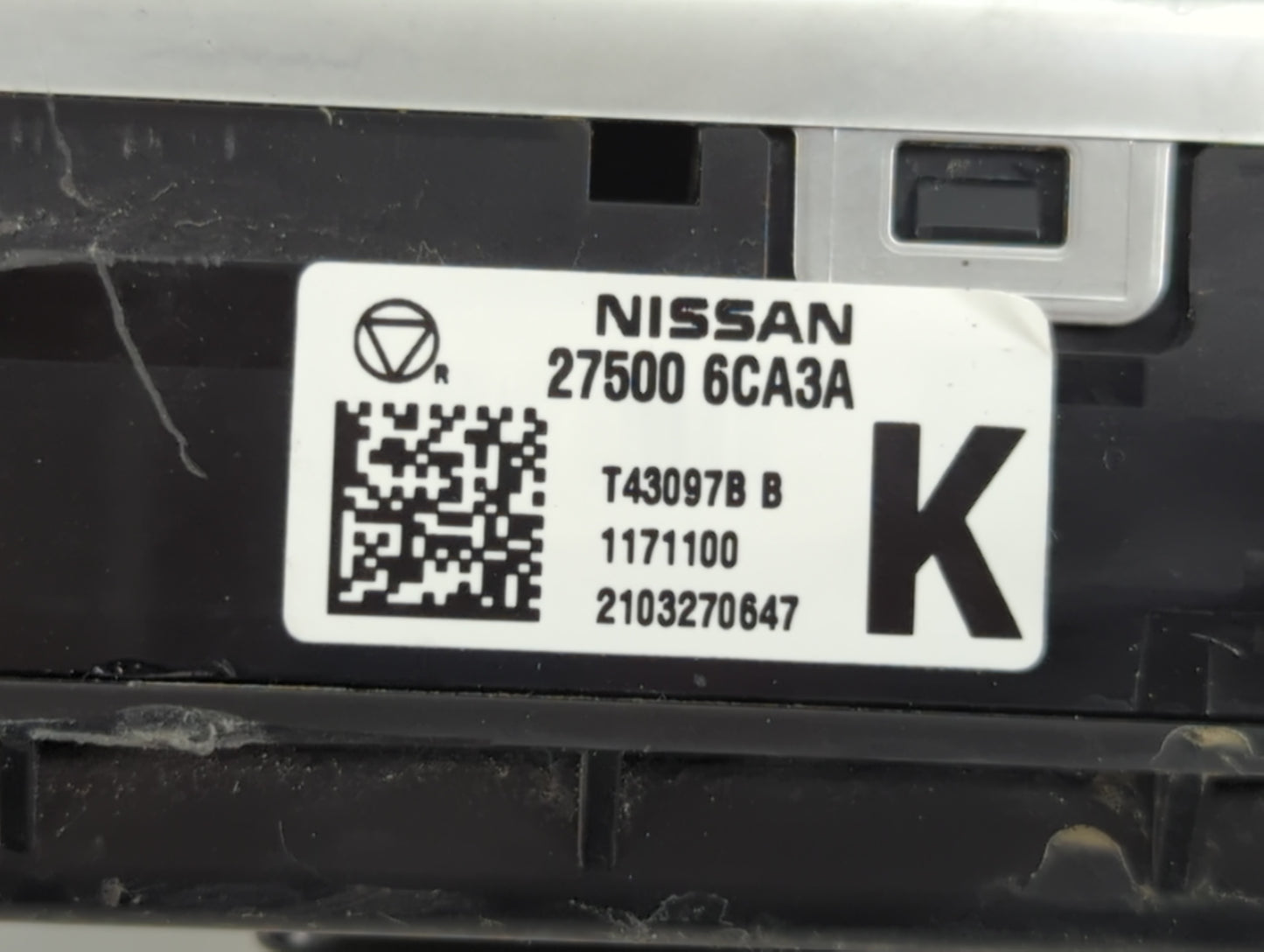 2019-2022 Nissan Altima Climate Control Module Temperature AC/Heater Replacement P/N:27500 6CA3A Fits Fits 2019 2020 2021 20