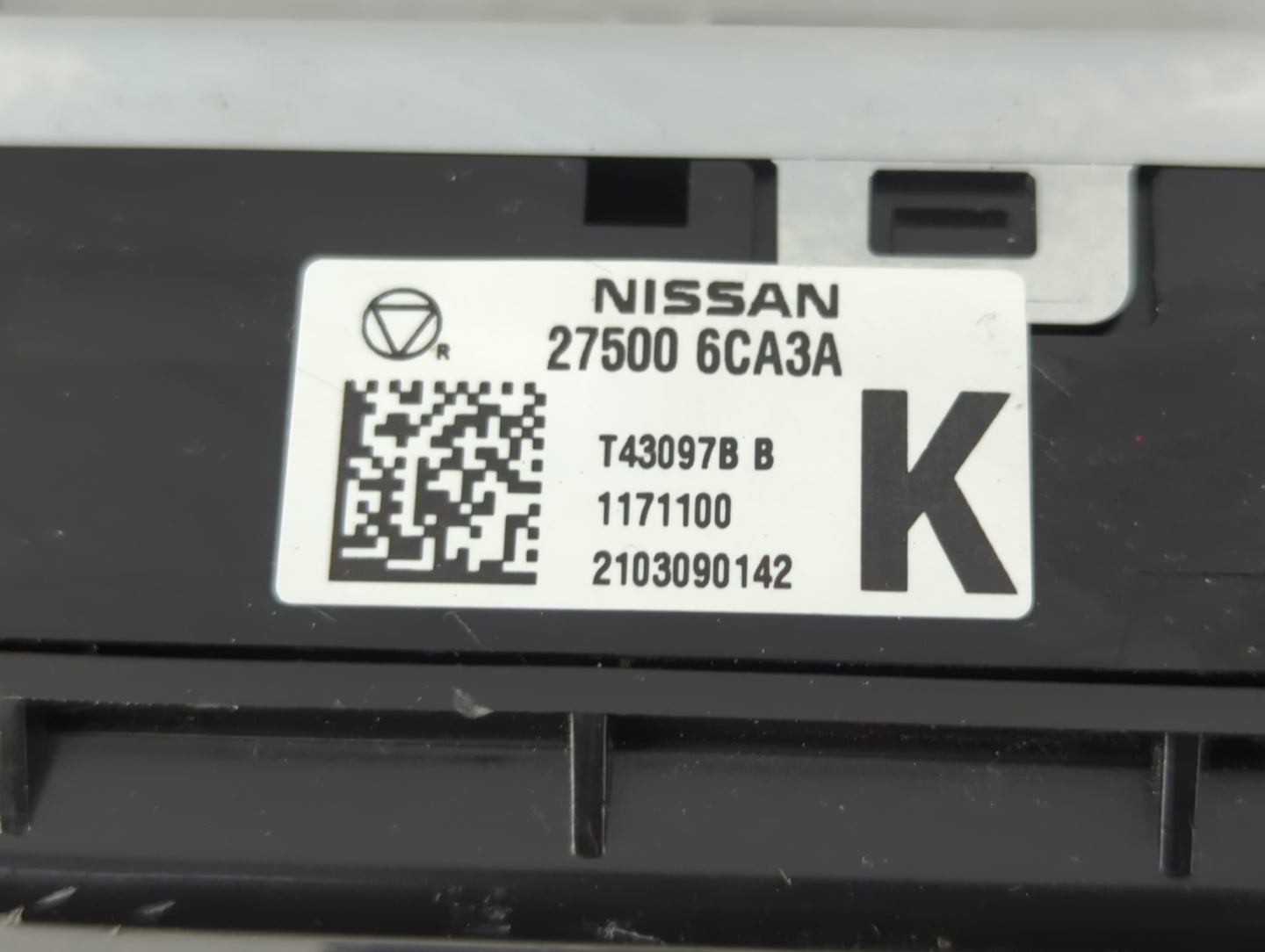 2019-2022 Nissan Altima Climate Control Module Temperature AC/Heater Replacement P/N:27500 6CA3A Fits Fits 2019 2020 2021 20