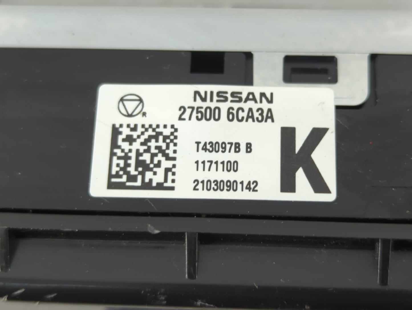 2019-2022 Nissan Altima Climate Control Module Temperature AC/Heater Replacement P/N:27500 6CA3A Fits Fits 2019 2020 2021 20