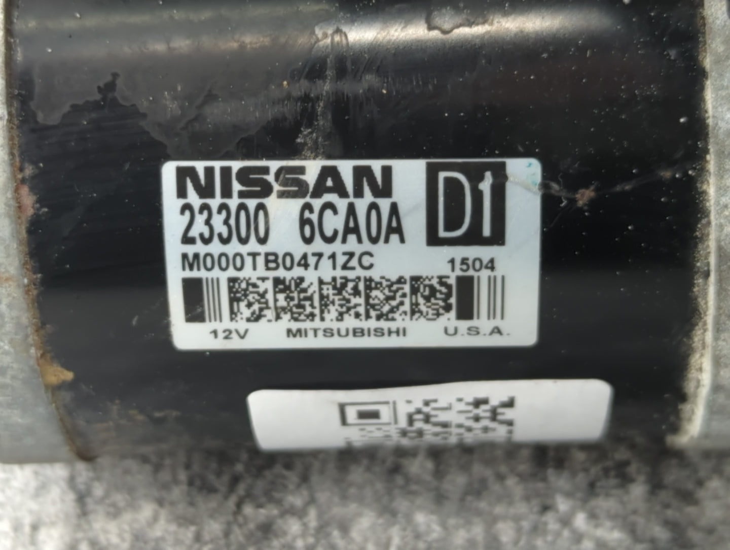 2019-2022 Nissan Altima Car Starter Motor Solenoid OEM P/N:23300 6CA0A Fits Fits 2019 2020 2021 2022 OEM Used Auto Parts - O