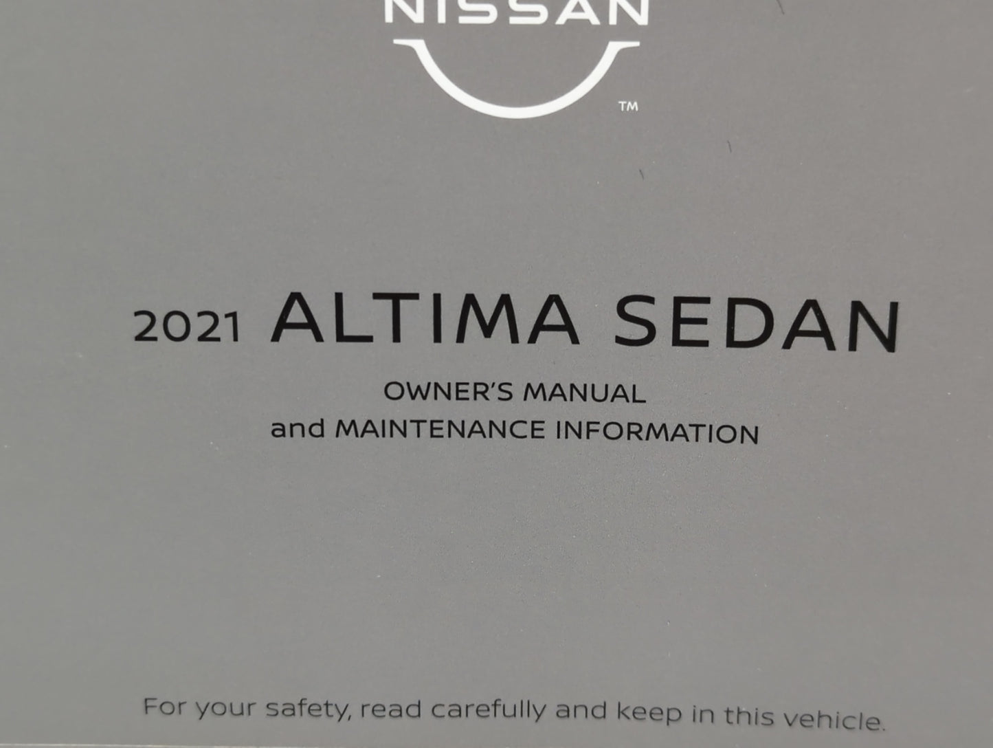 2021 Nissan Altima Owners Manual Book Guide P/N:0M21EA 0L34U1 OEM Used Auto Parts - Oemusedautoparts1.com