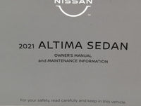 2021 Nissan Altima Owners Manual Book Guide P/N:0M21EA 0L34U1 OEM Used Auto Parts - Oemusedautoparts1.com