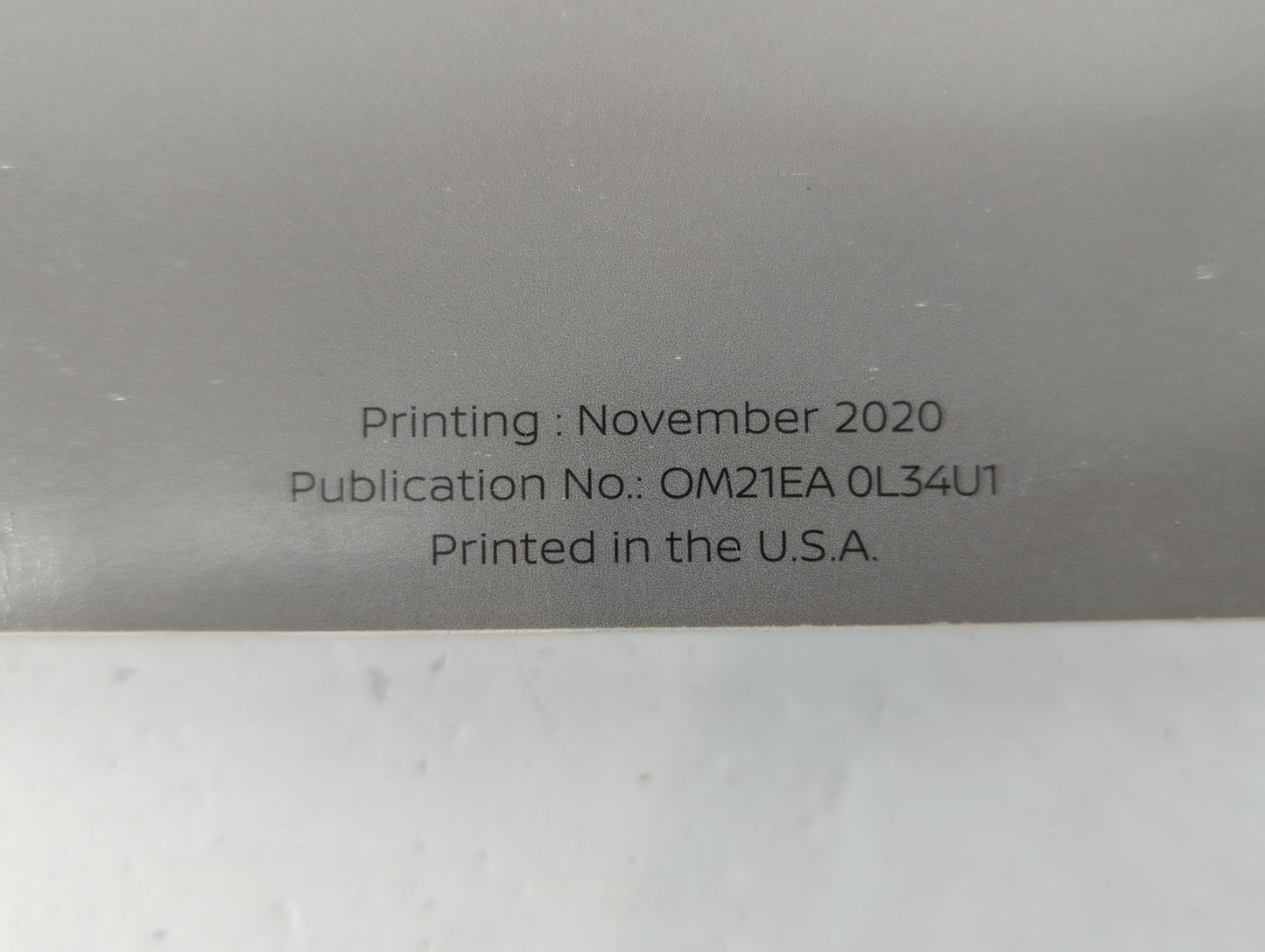 2021 Nissan Altima Owners Manual Book Guide P/N:0M21EA 0L34U1 OEM Used Auto Parts - Oemusedautoparts1.com