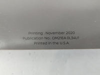 2021 Nissan Altima Owners Manual Book Guide P/N:0M21EA 0L34U1 OEM Used Auto Parts - Oemusedautoparts1.com