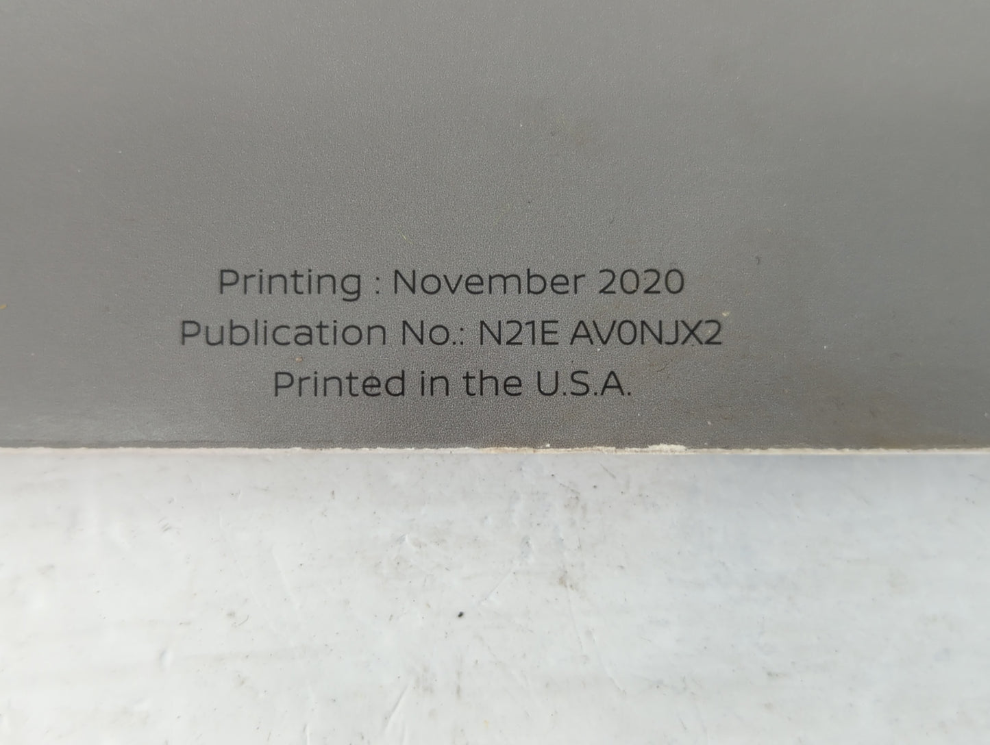 2021 Nissan Altima Owners Manual Book Guide P/N:N21E AV0NJJX2 OEM Used Auto Parts - Oemusedautoparts1.com