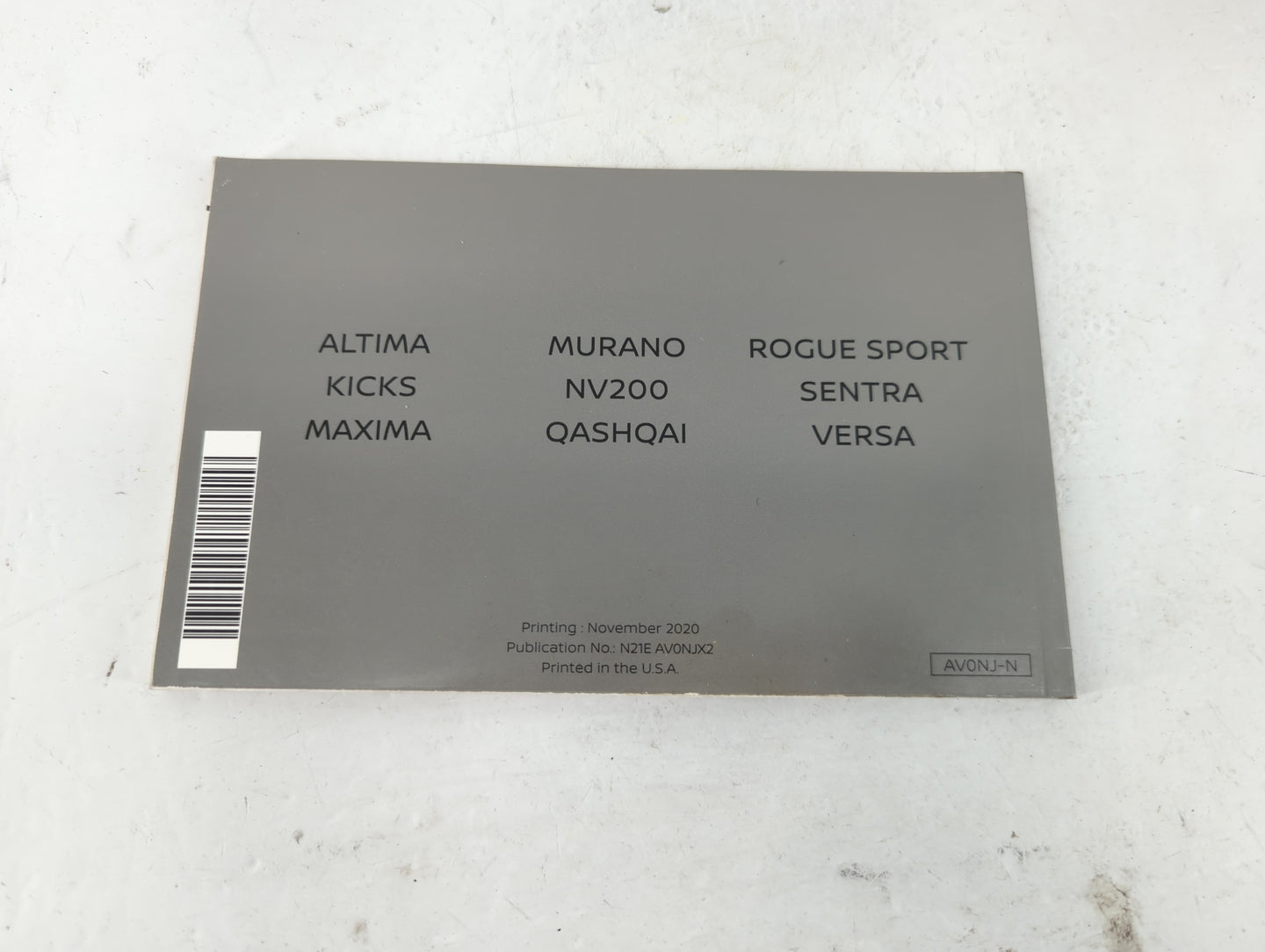 2021 Nissan Altima Owners Manual Book Guide P/N:N21E AV0NJJX2 OEM Used Auto Parts - Oemusedautoparts1.com