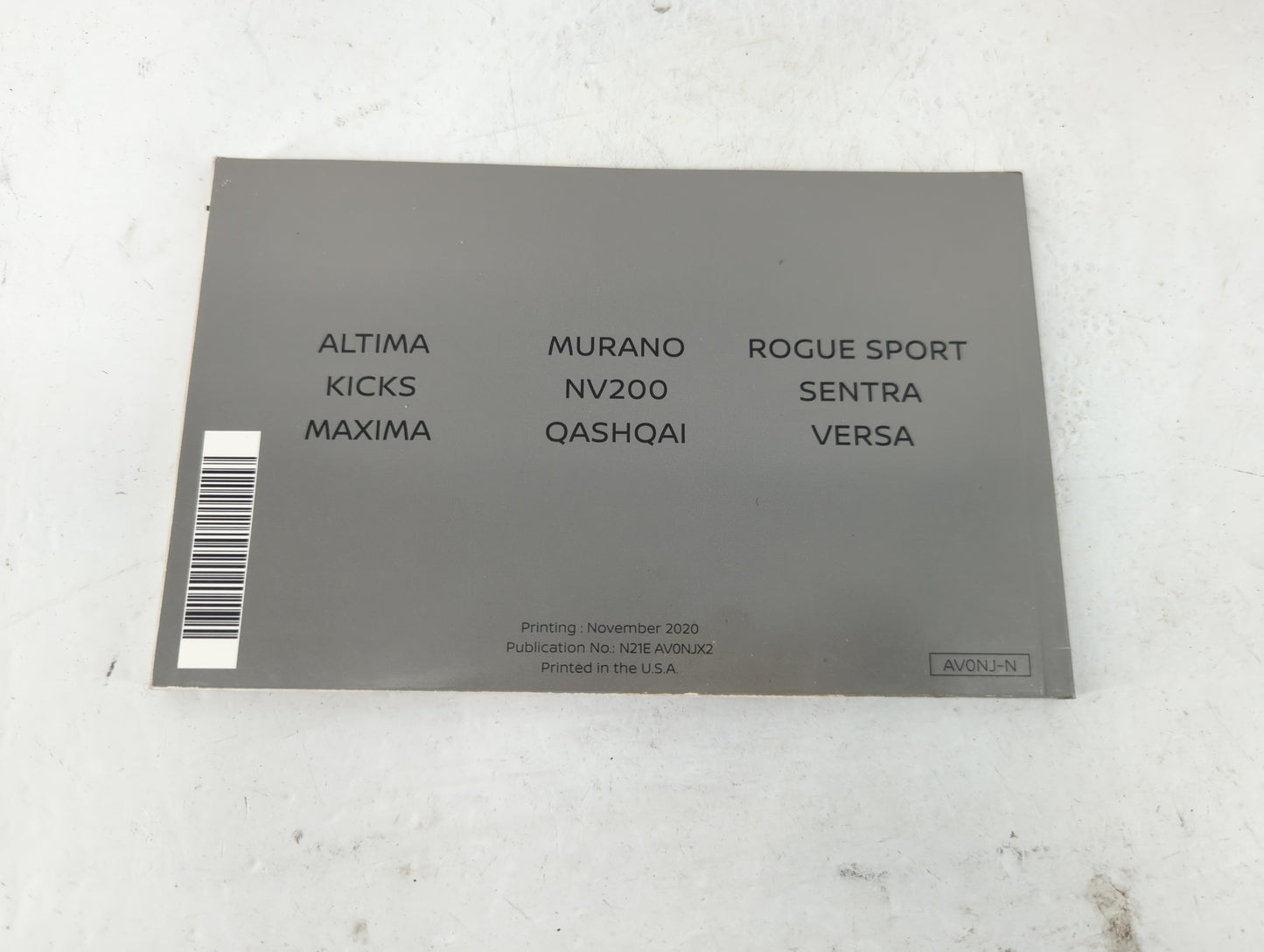 2021 Nissan Altima Owners Manual Book Guide P/N:N21E AV0NJJX2 OEM Used Auto Parts - Oemusedautoparts1.com