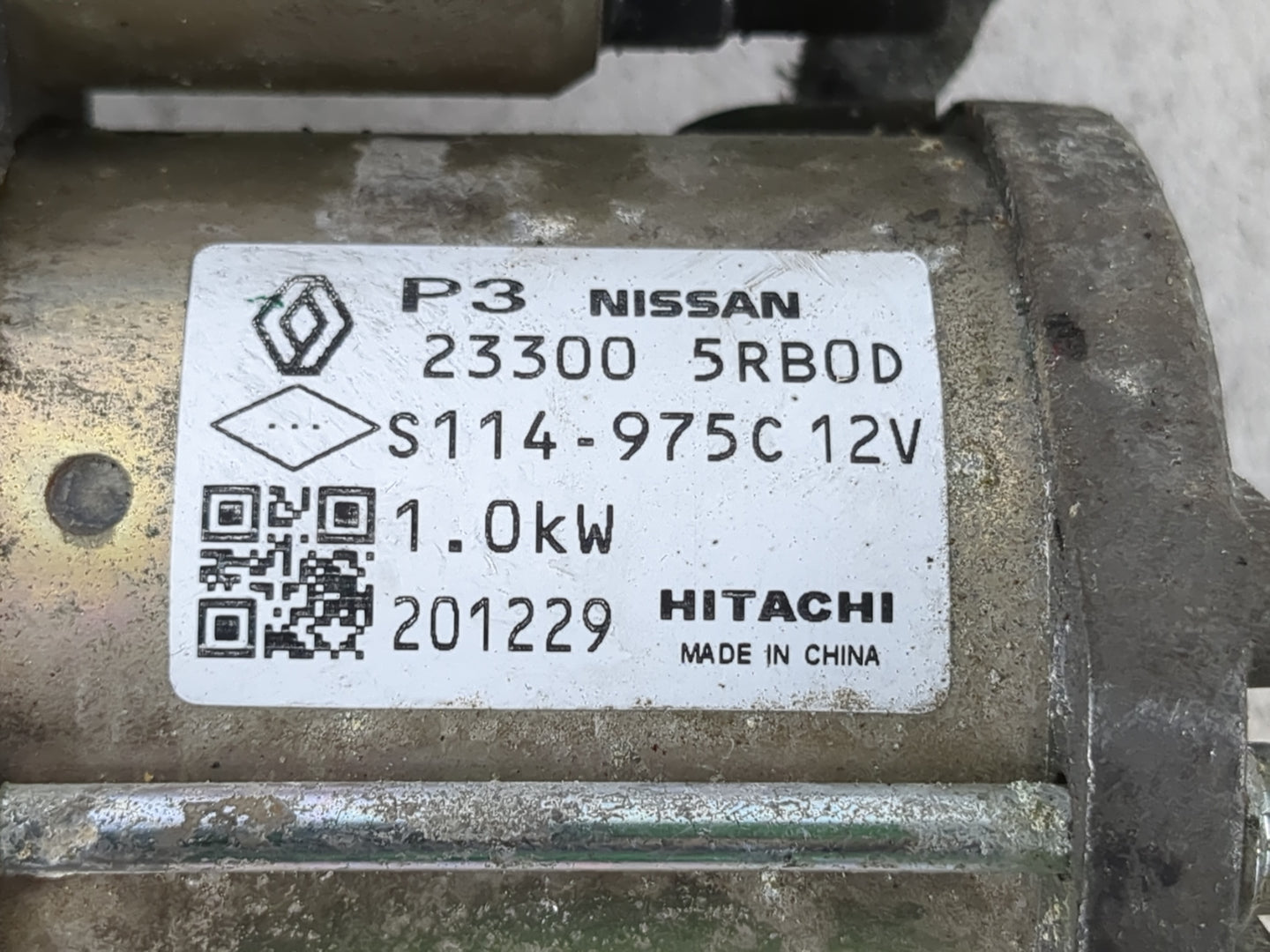 2019-2021 Nissan Kicks Car Starter Motor Solenoid OEM P/N:23300 5RB0D Fits Fits 2019 2020 2021 2022 OEM Used Auto Parts - Oe