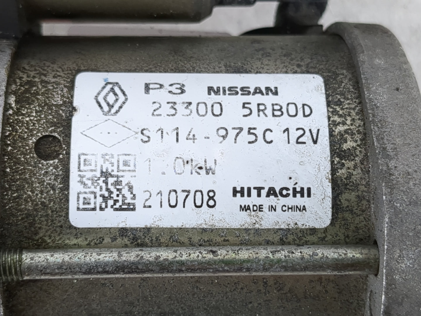 2019-2021 Nissan Kicks Car Starter Motor Solenoid OEM P/N:23300 5RB0D Fits Fits 2019 2020 2021 2022 OEM Used Auto Parts - Oe