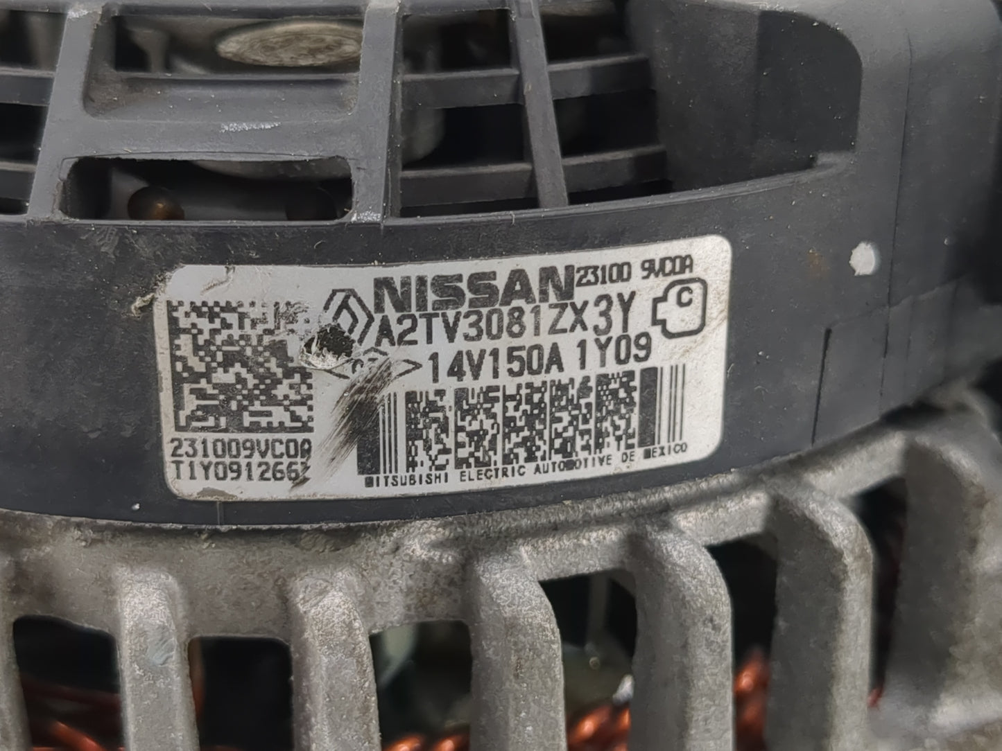 2020-2021 Nissan Kicks Alternator Replacement Generator Charging Assembly Engine OEM P/N:A5TE0382ZX 23100 5RA2B Fits OEM Use