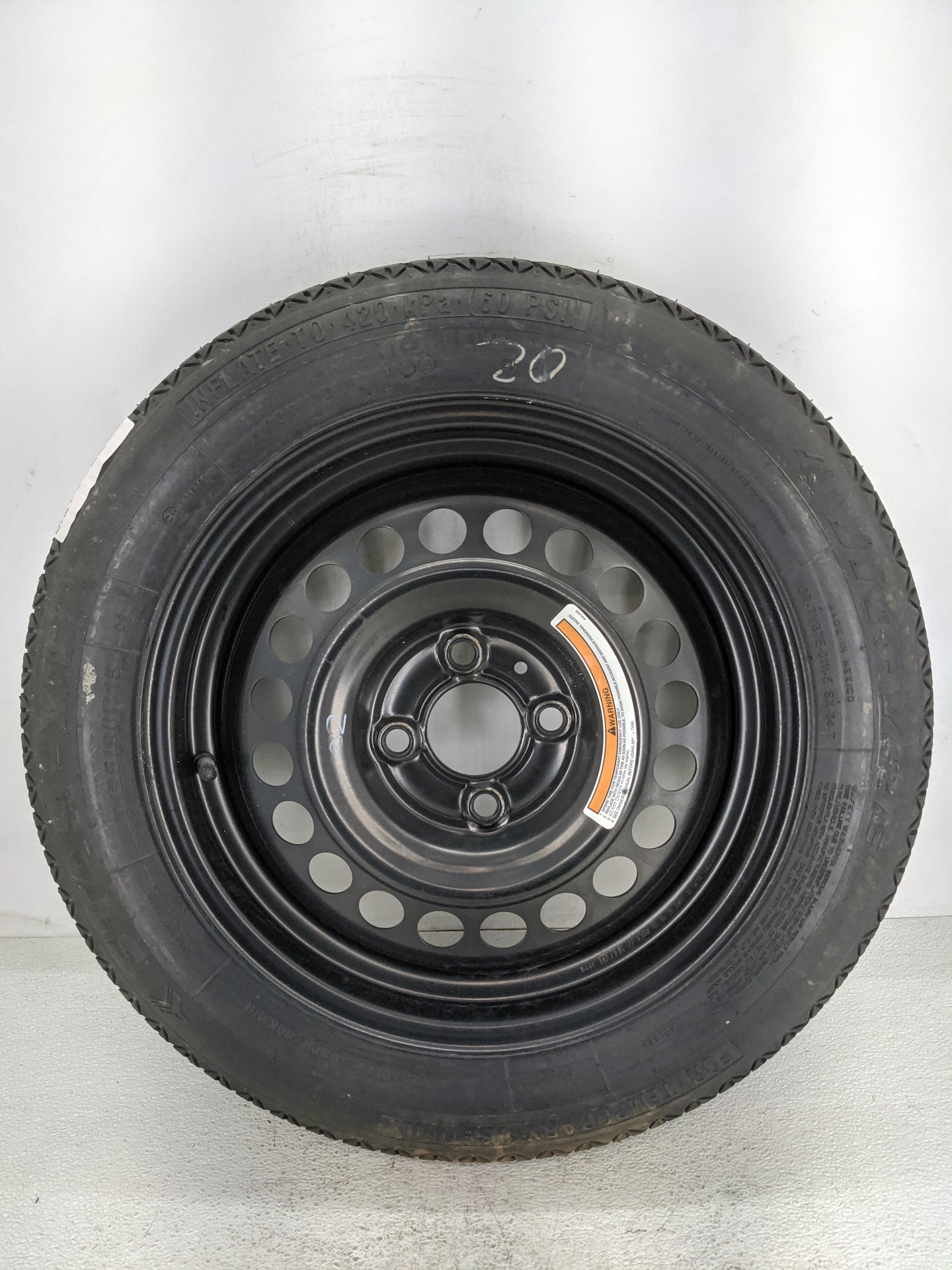 2018-2022 Nissan Kicks Spare Donut Tire Wheel Rim Oem 1455306 - Oemusedautoparts1.com
