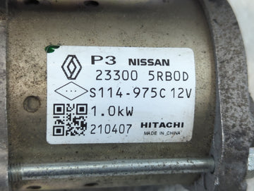 2019-2021 Nissan Kicks Car Starter Motor Solenoid OEM P/N:S114-975C 12V 23300 5RB0D Fits Fits 2019 2020 2021 2022 OEM Used Auto Parts
