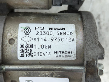 2019-2021 Nissan Kicks Car Starter Motor Solenoid OEM P/N:23300 5RB0D Fits Fits 2019 2020 2021 2022 OEM Used Auto Parts