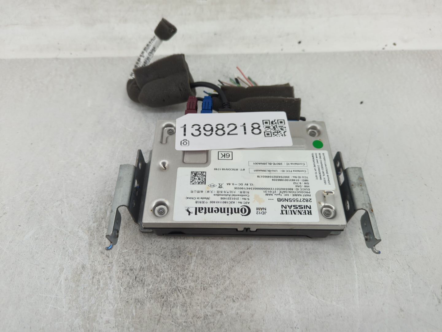 2021 Nissan Maxima Telematics Control Module 282755na1a - Oemusedautoparts1.com