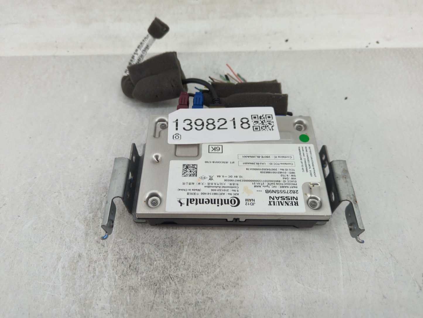 2021 Nissan Maxima Telematics Control Module 282755na1a - Oemusedautoparts1.com