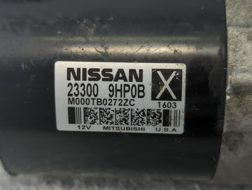 2015-2022 Nissan Murano Car Starter Motor Solenoid OEM P/N:23300 9HP0B Fits Fits 2015 2016 2017 2018 2019 2020 2021 2022 OEM Used Auto Parts