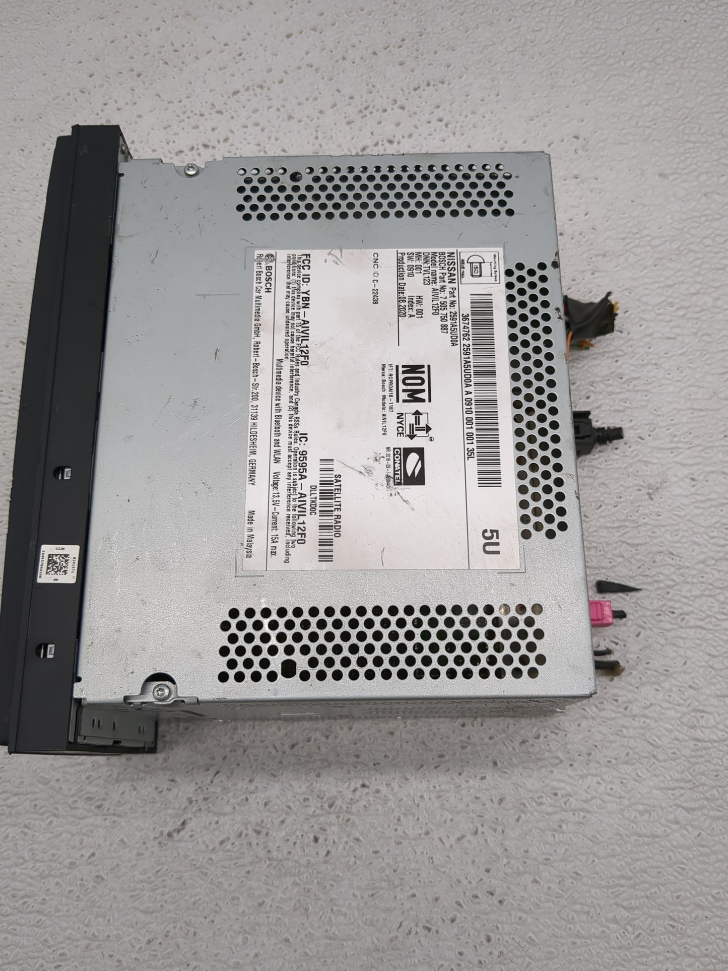 2020 Nissan Nv200 Radio AM FM Cd Player Receiver Replacement Fits OEM Used Auto Parts - Oemusedautoparts1.com