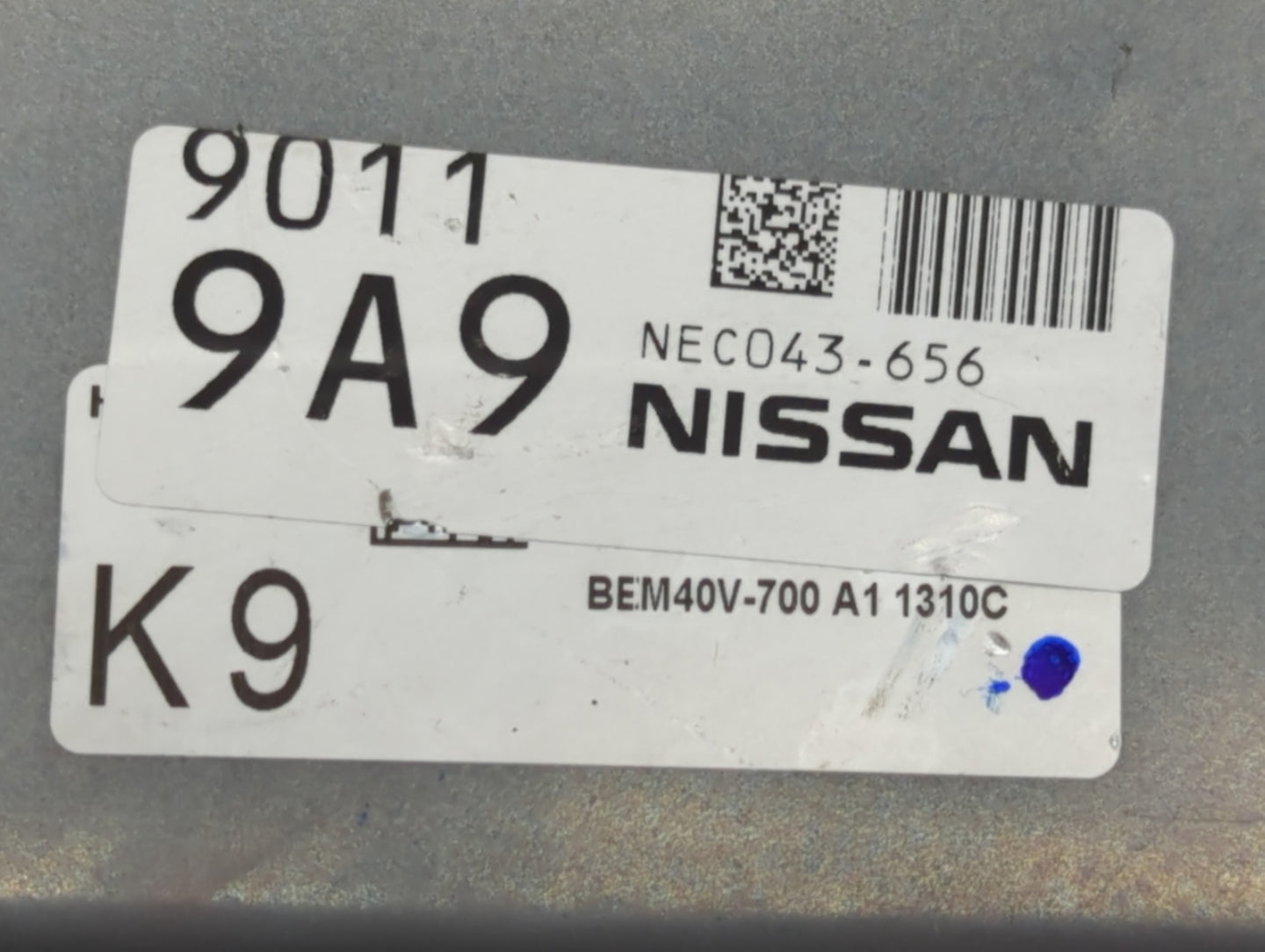 2020 Nissan Nv200 PCM Engine Control Computer ECU ECM PCU OEM P/N:NEC043-656 NEC033-698 Fits OEM Used Auto Parts - Oemusedau