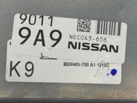 2020 Nissan Nv200 PCM Engine Control Computer ECU ECM PCU OEM P/N:NEC043-656 NEC033-698 Fits OEM Used Auto Parts - Oemusedau