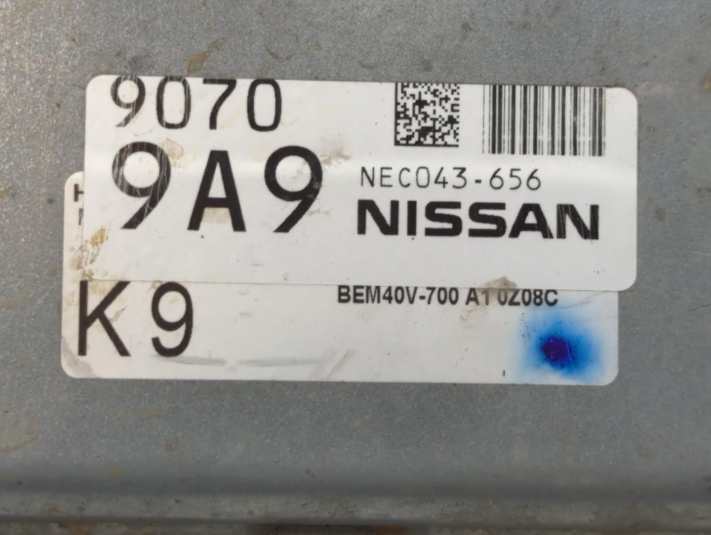2020 Nissan Nv200 PCM Engine Control Computer ECU ECM PCU OEM P/N:NEC043-656 Fits OEM Used Auto Parts - Oemusedautoparts1.co