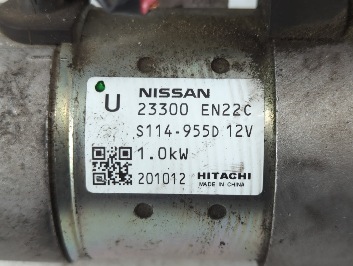 2014-2020 Nissan Nv200 Car Starter Motor Solenoid OEM P/N:S114-955D 12V 23300 EN22C Fits OEM Used Auto Parts - Oemusedautopa
