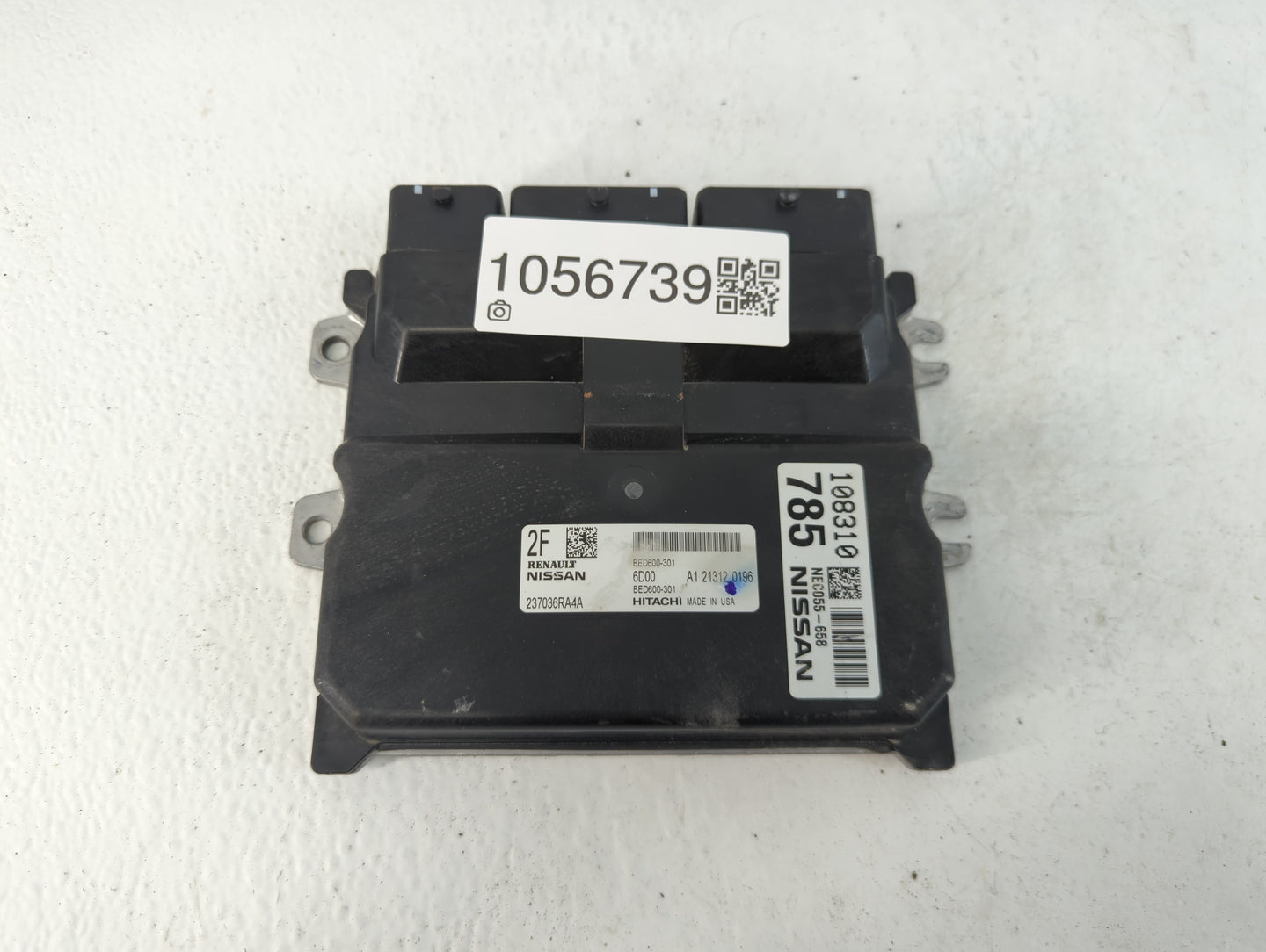 2021 Nissan Rogue PCM Engine Control Computer ECU ECM PCU OEM P/N:A1 21312 0196 BED600-301, 237036RA4A Fits OEM Used Auto Pa