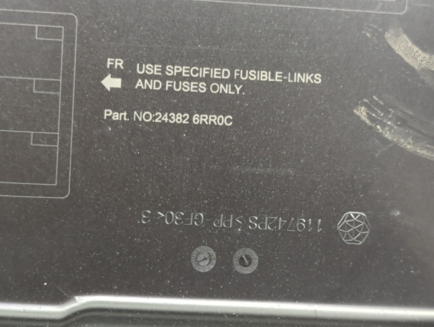 2021-2022 Nissan Rogue Fusebox Fuse Box Panel Relay Module P/N:24382 6RR0C Fits Fits 2021 2022 OEM Used Auto Parts - Oemused