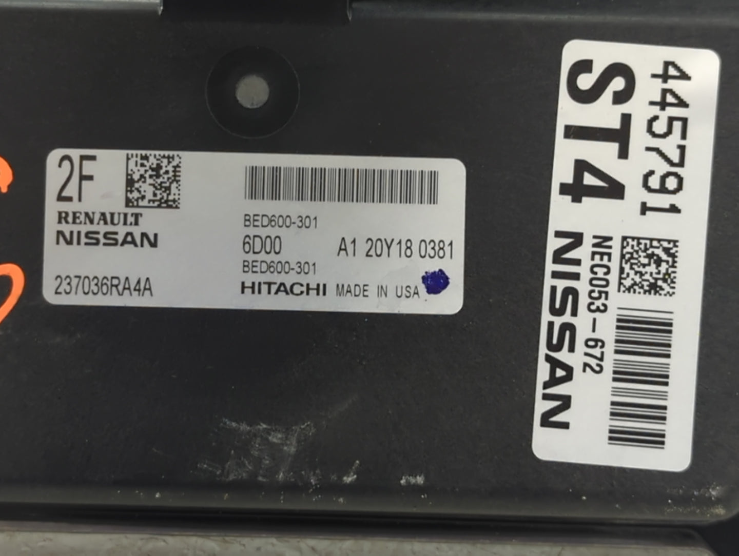 2021 Nissan Rogue PCM Engine Control Computer ECU ECM PCU OEM P/N:NEC053-672 NEC053-668 Fits OEM Used Auto Parts - Oemusedau