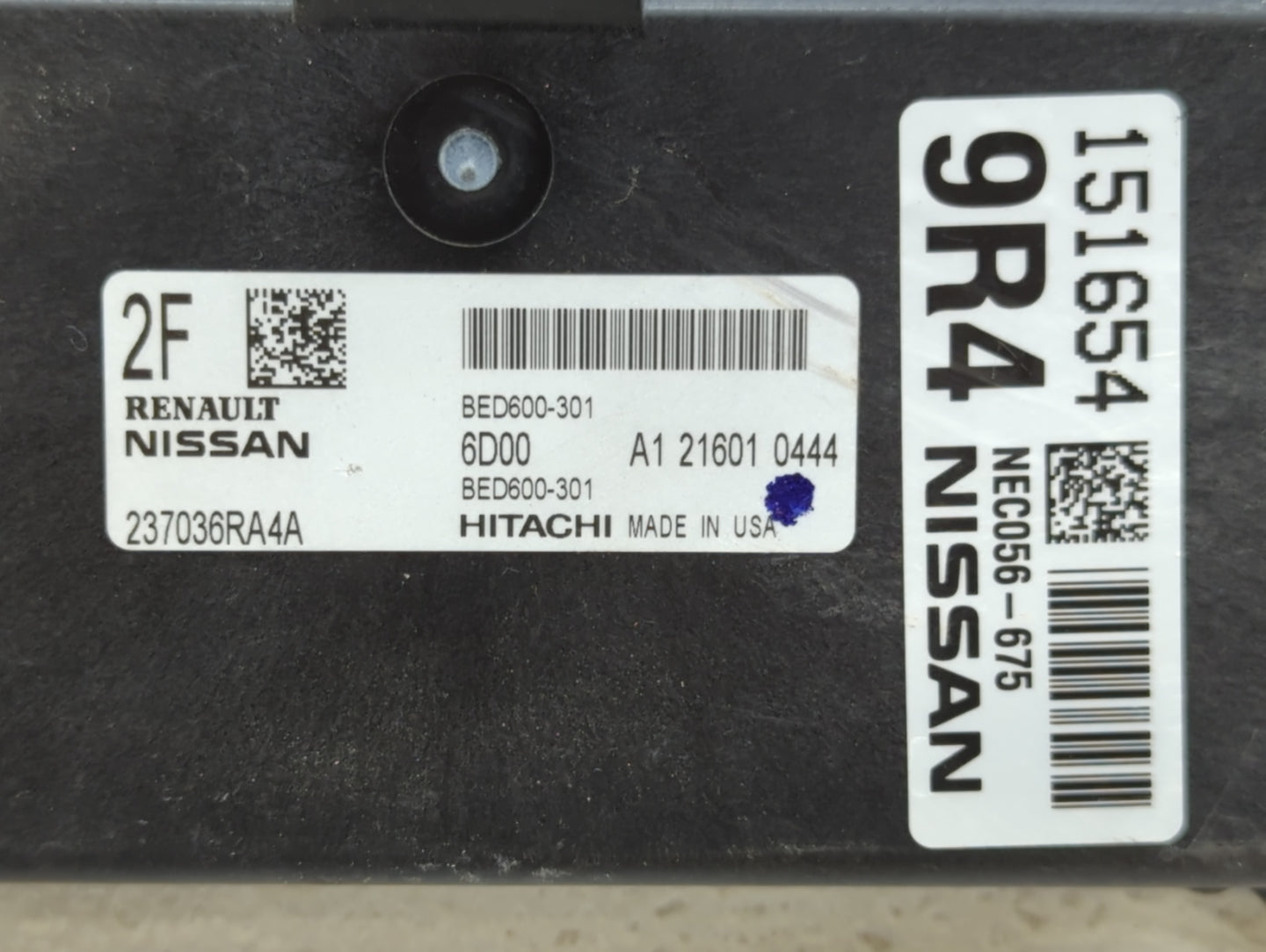 2021 Nissan Rogue PCM Engine Control Computer ECU ECM PCU OEM P/N:NEC056-675 Fits OEM Used Auto Parts - Oemusedautoparts1.co