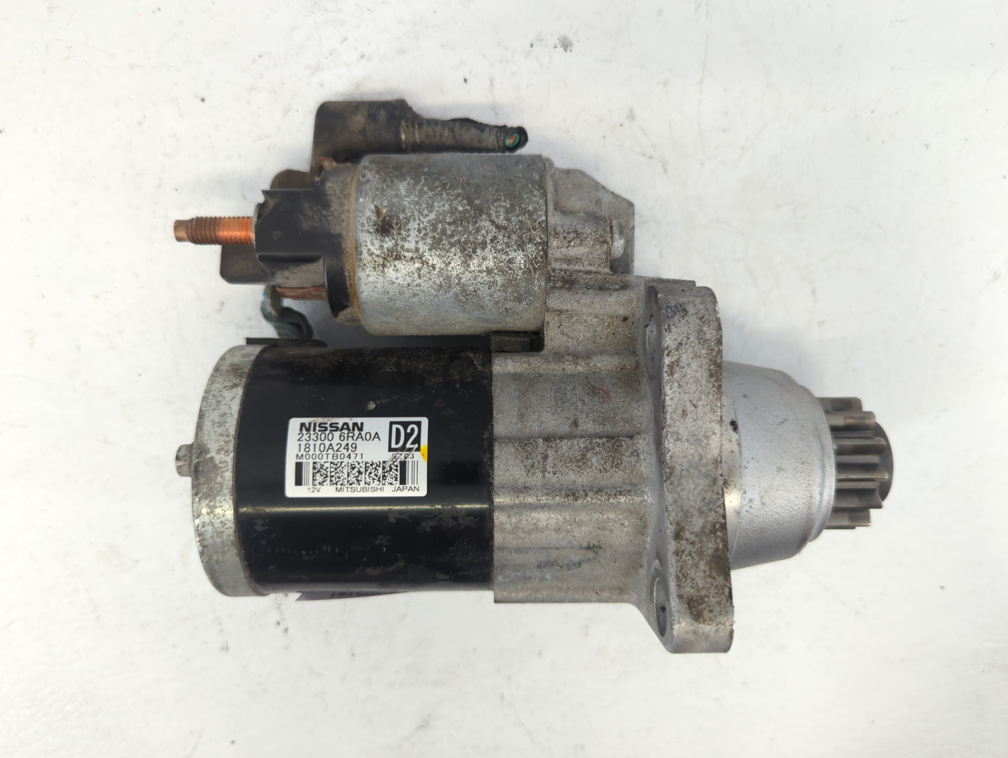 2021 Nissan Rogue Car Starter Motor Solenoid OEM P/N:M000TB0471 1810A249, 23300 6RA0A Fits Fits 2019 2020 2022 OEM Used Auto