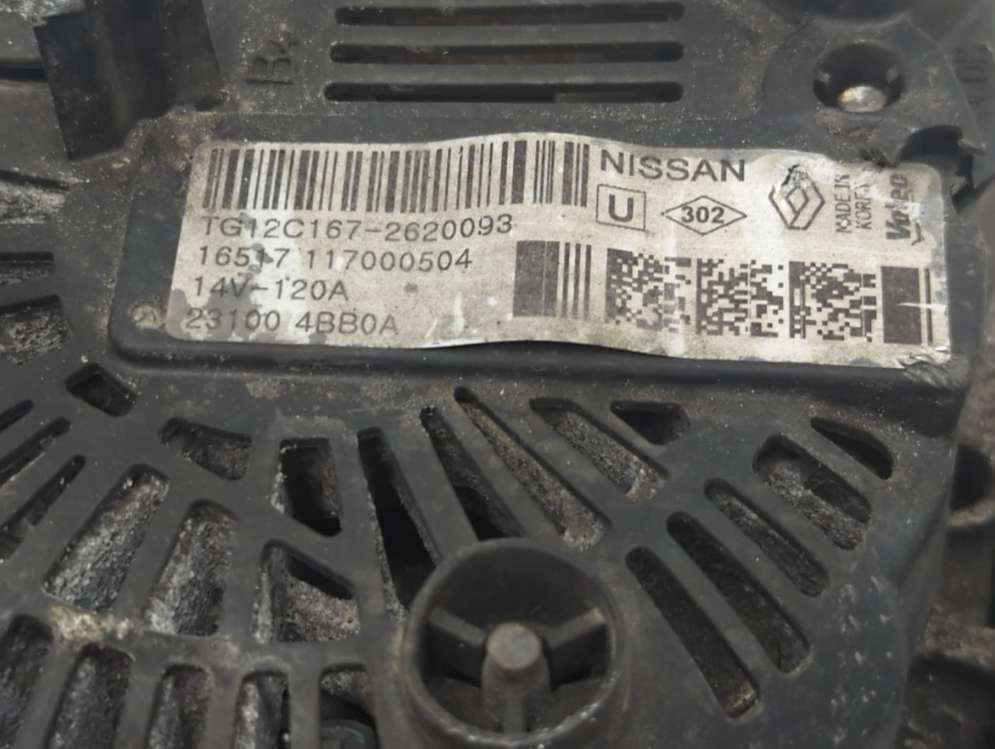 2017-2022 Nissan Rogue Sport Alternator Replacement Generator Charging Assembly Engine OEM P/N:23100 4BB0A Fits OEM Used Aut