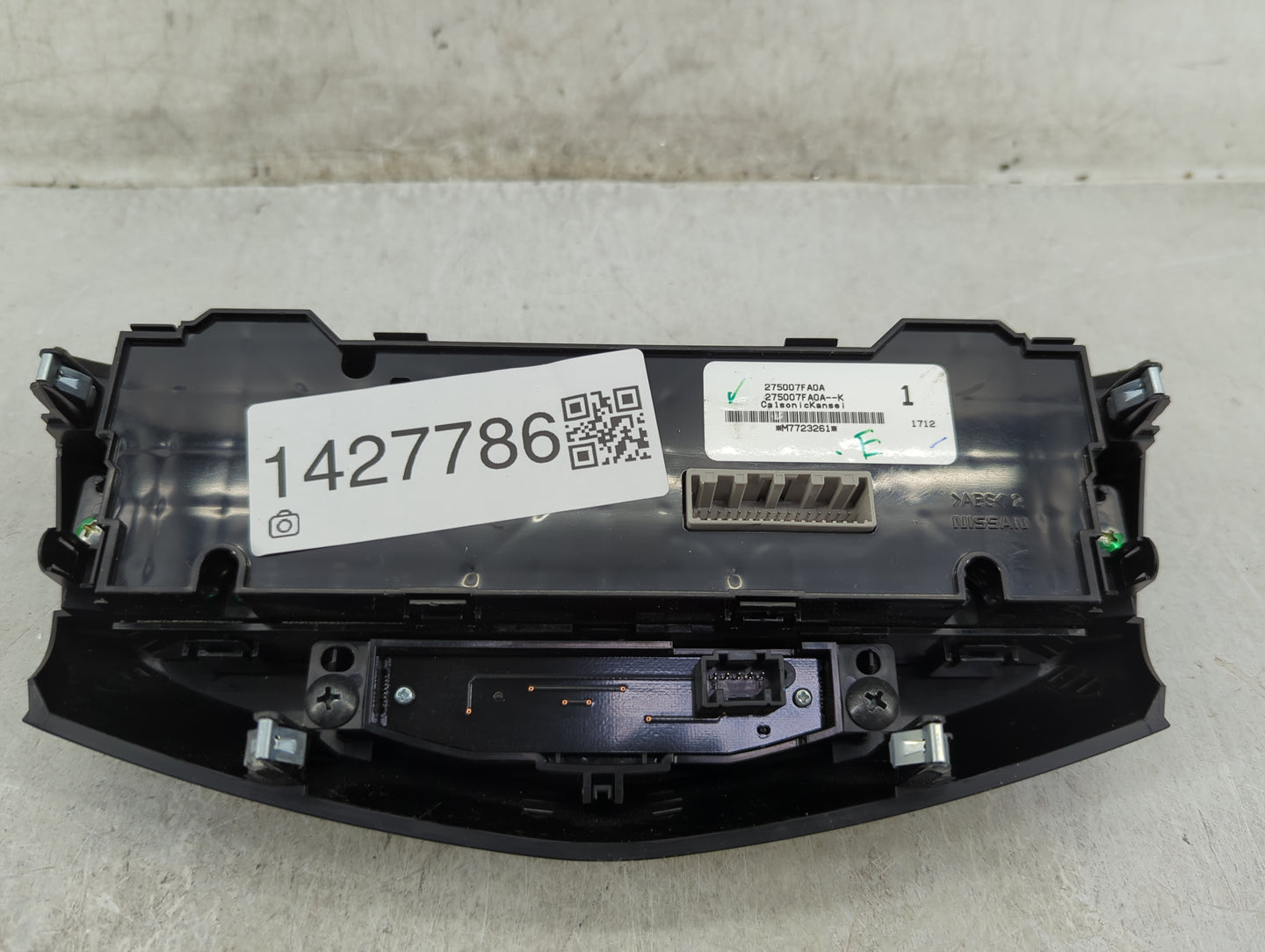 2017-2022 Nissan Rogue Sport Climate Control Module Temperature AC/Heater Replacement P/N:275007FA0A 275007FA0A--K Fits OEM 