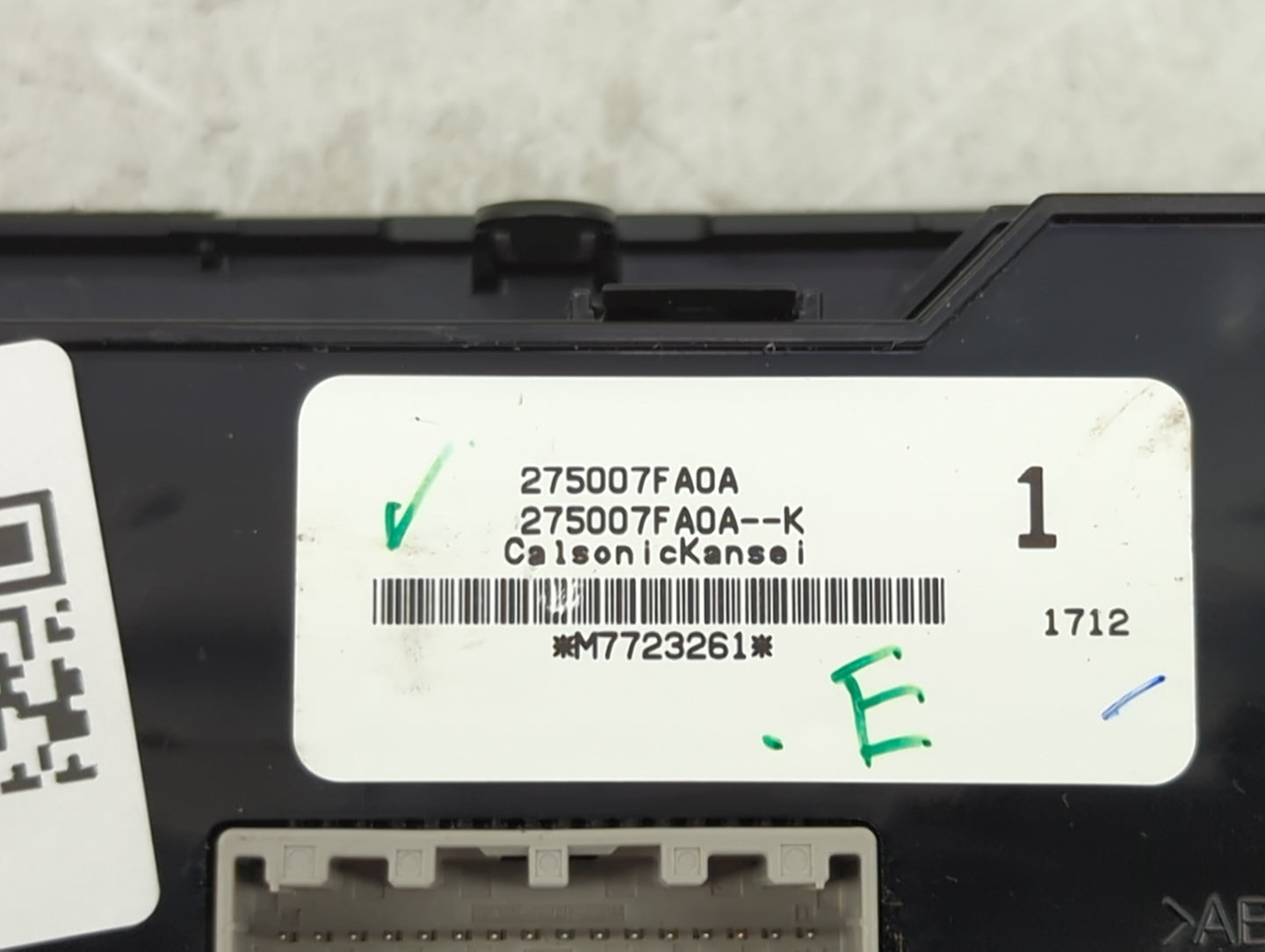 2017-2022 Nissan Rogue Sport Climate Control Module Temperature AC/Heater Replacement P/N:275007FA0A 275007FA0A--K Fits OEM 