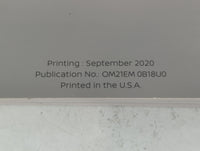 2021 Nissan Sentra Owners Manual Book Guide P/N:OM21EM 0B18U0 OEM Used Auto Parts - Oemusedautoparts1.com