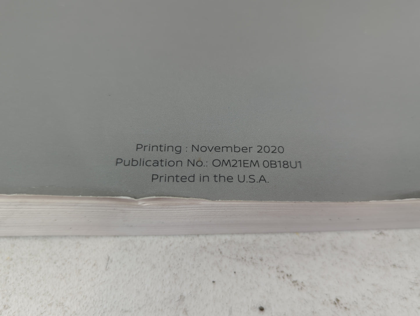 2021 Nissan Sentra Owners Manual Book Guide P/N:OM21EM 0B18U1 OEM Used Auto Parts - Oemusedautoparts1.com