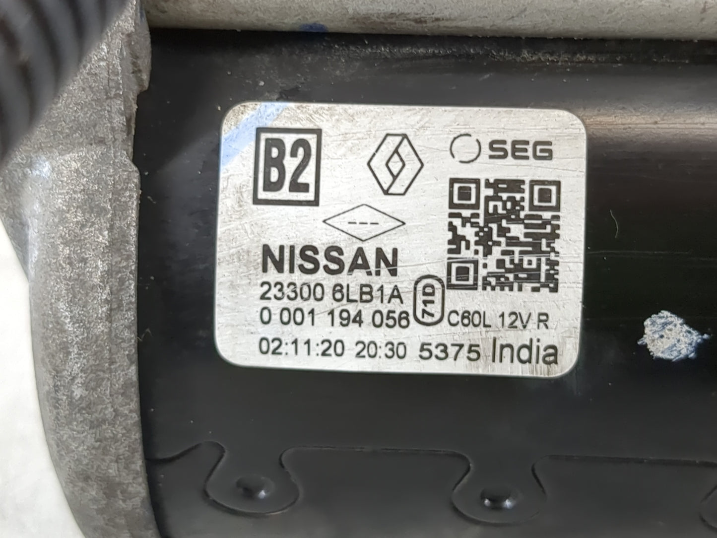 2020-2022 Nissan Sentra Car Starter Motor Solenoid OEM P/N:23300 6LB1A Fits Fits 2020 2021 2022 OEM Used Auto Parts - Oemuse