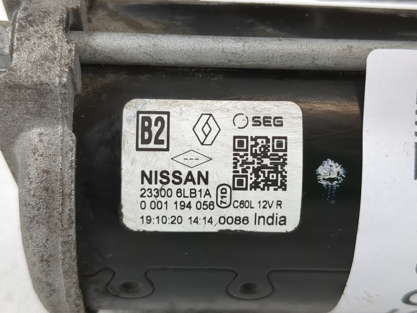2020-2022 Nissan Sentra Car Starter Motor Solenoid OEM P/N:23300 6KB1A Fits Fits 2020 2021 2022 OEM Used Auto Parts - Oemuse