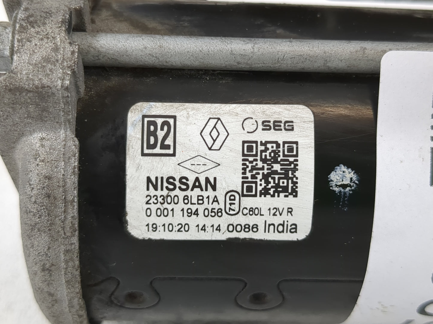 2020-2022 Nissan Sentra Car Starter Motor Solenoid OEM P/N:23300 6KB1A Fits Fits 2020 2021 2022 OEM Used Auto Parts - Oemuse