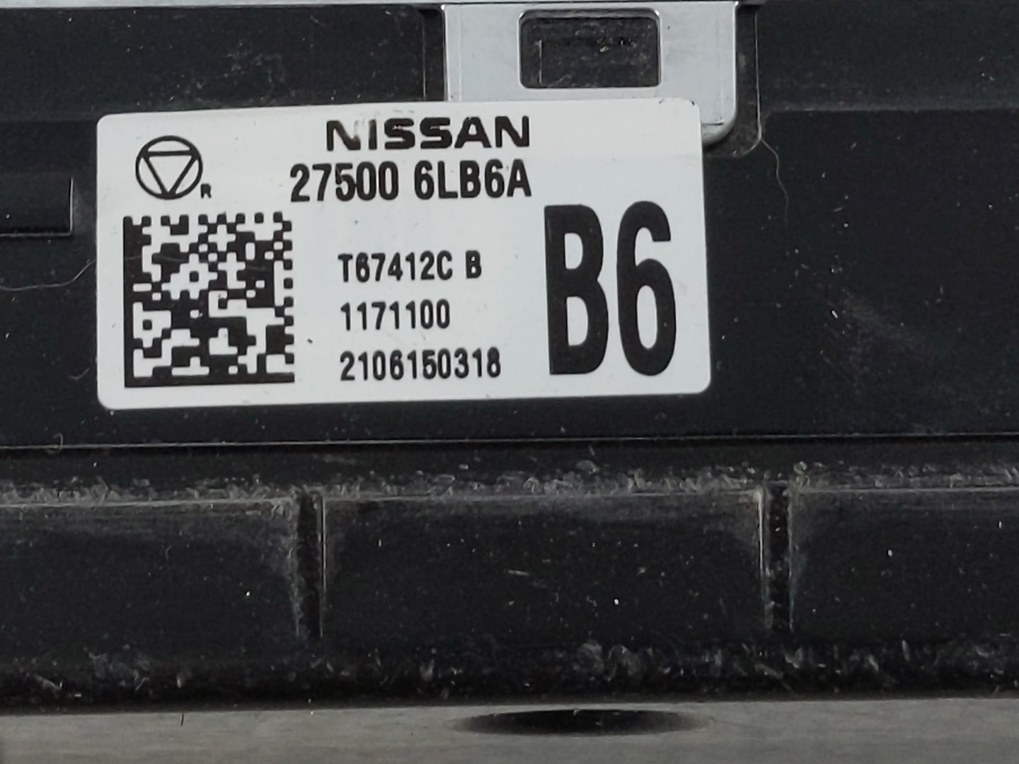 2020-2022 Nissan Sentra Climate Control Module Temperature AC/Heater Replacement P/N:27500 6LB6A Fits Fits 2020 2021 2022 OE