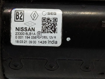 2020-2022 Nissan Sentra Car Starter Motor Solenoid OEM P/N:23300 6LB1A Fits Fits 2020 2021 2022 OEM Used Auto Parts