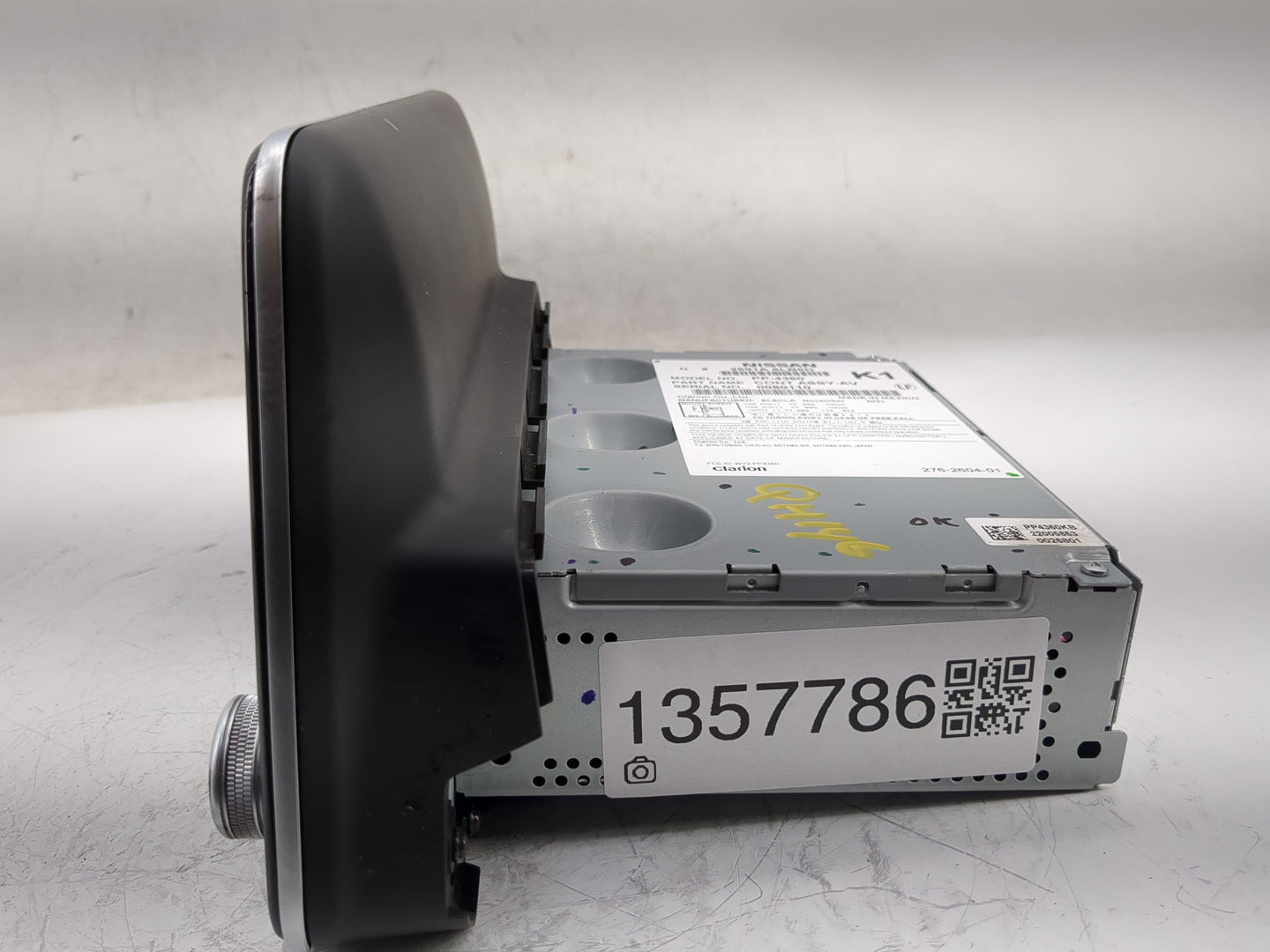 2020-2022 Nissan Sentra Radio AM FM Cd Player Receiver Replacement P/N:2591A 6LB5D 2591A 6LB5A Fits Fits 2020 2021 2022 OEM 