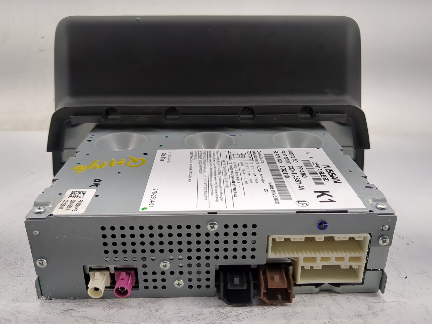 2020-2022 Nissan Sentra Radio AM FM Cd Player Receiver Replacement P/N:2591A 6LB5D 2591A 6LB5A Fits Fits 2020 2021 2022 OEM 