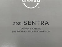2021 Nissan Sentra Owners Manual Book Guide OEM Used Auto Parts - Oemusedautoparts1.com