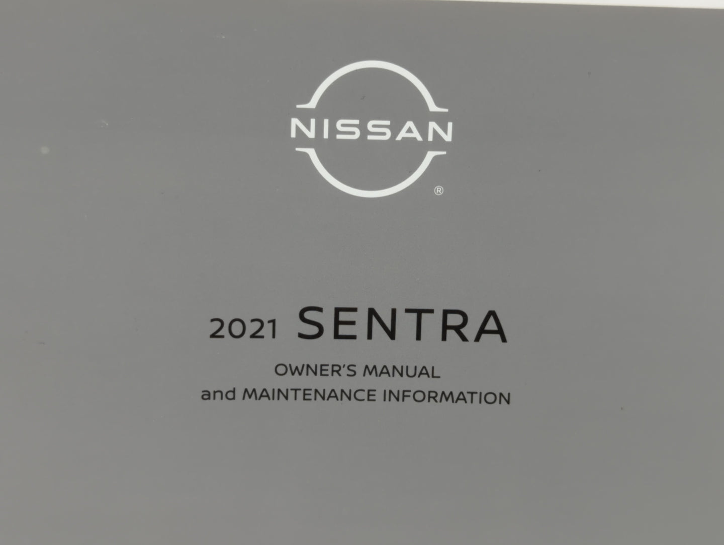 2021 Nissan Sentra Owners Manual Book Guide P/N:0M21EM 0B18U0 OEM Used Auto Parts - Oemusedautoparts1.com