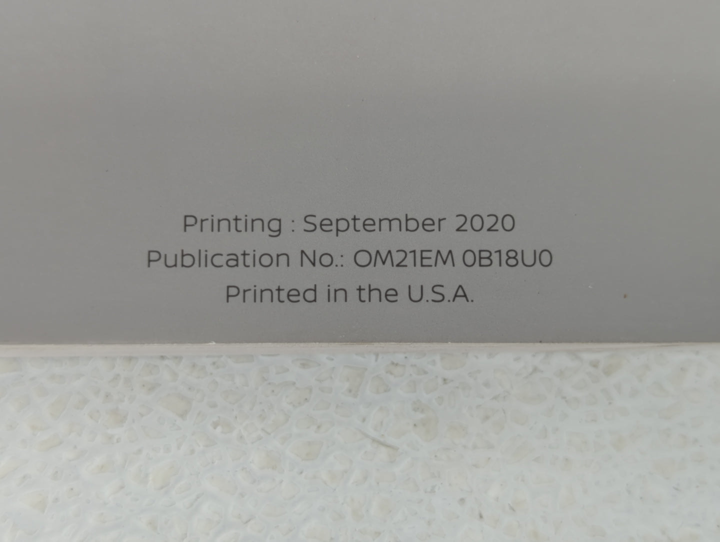 2021 Nissan Sentra Owners Manual Book Guide P/N:0M21EM 0B18U0 OEM Used Auto Parts - Oemusedautoparts1.com