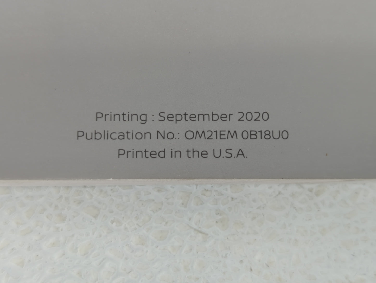 2021 Nissan Sentra Owners Manual Book Guide P/N:0M21EM 0B18U0 OEM Used Auto Parts - Oemusedautoparts1.com