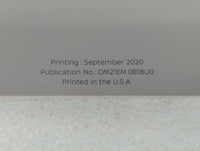 2021 Nissan Sentra Owners Manual Book Guide P/N:0M21EM 0B18U0 OEM Used Auto Parts - Oemusedautoparts1.com