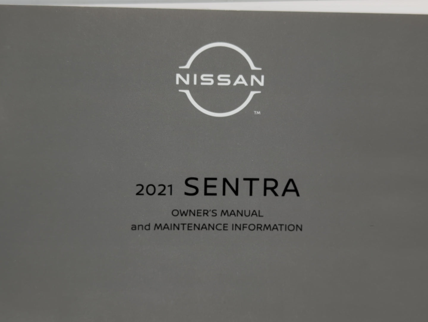 2021 Nissan Sentra Owners Manual Book Guide P/N:OM21EM 0B18U2 OEM Used Auto Parts - Oemusedautoparts1.com