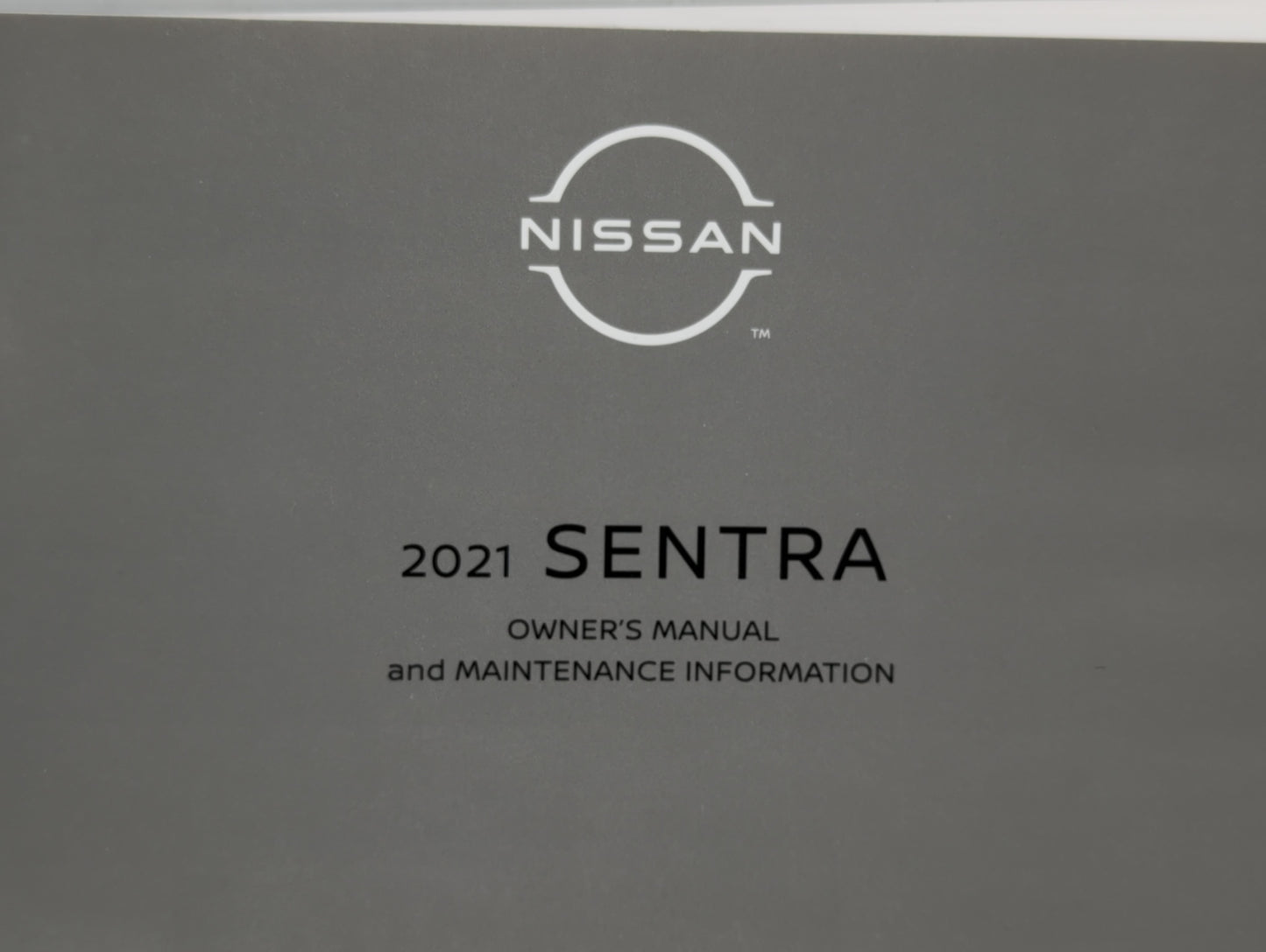 2021 Nissan Sentra Owners Manual Book Guide P/N:OM21EM 0B18U2 OEM Used Auto Parts - Oemusedautoparts1.com