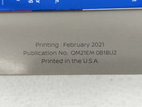 2021 Nissan Sentra Owners Manual Book Guide P/N:OM21EM 0B18U2 OEM Used Auto Parts - Oemusedautoparts1.com